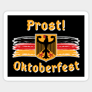 Prost Oktoberfest German Crest Eagle Bavarian Beer Lover Sticker